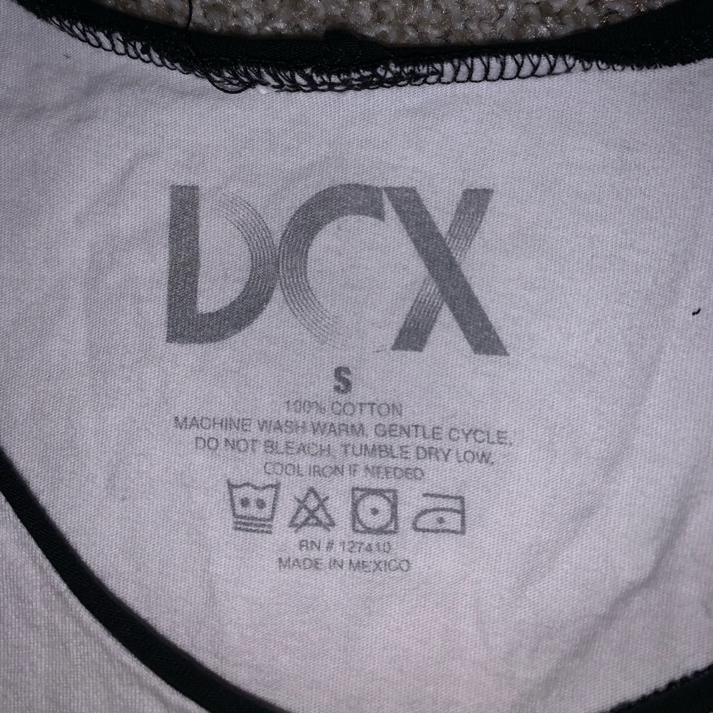 DCX White & Black Triangle Tank top size S - Picture 7 of 8